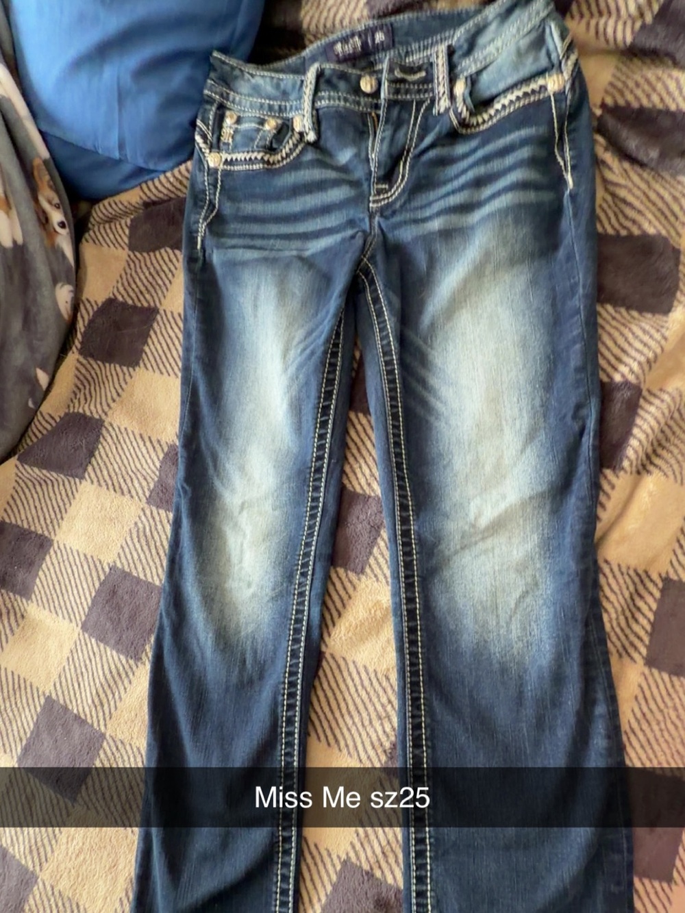Miss Me Faded Blue Bootcut Jeans